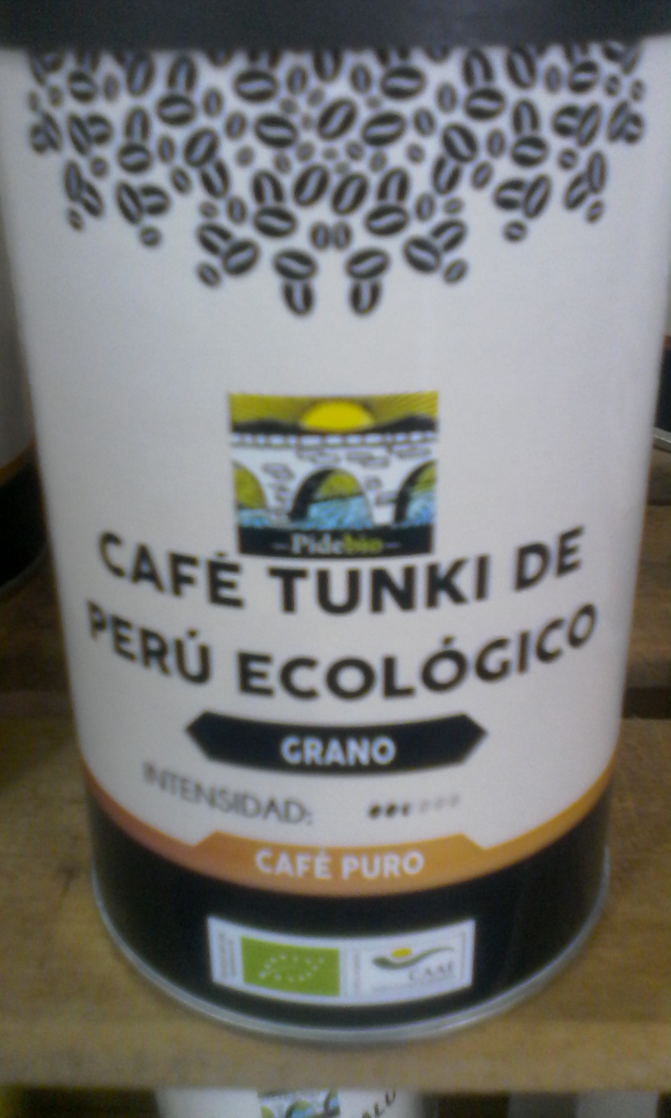 Café en grano tunki ecológico 